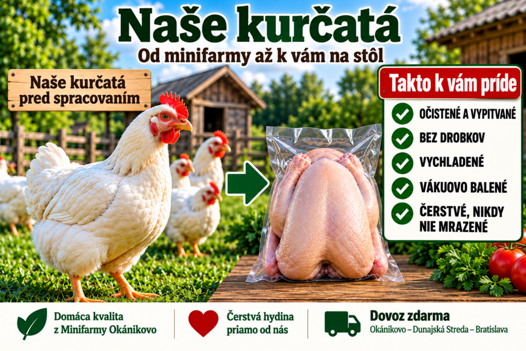 Domáce kura z Minifarmy Okánikovo
